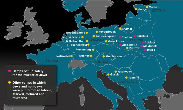 Concentration Camp Map